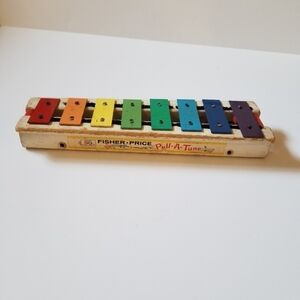 Vintage Fisher Price Pull a Tune Toy Piano